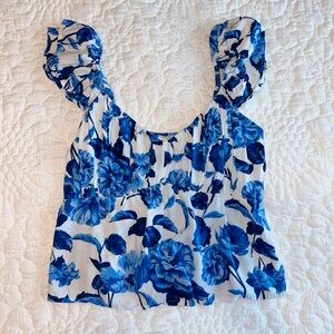 Floral Cropped Blouse